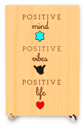 Positive Mind Positive Vibes Positive Life Postcard